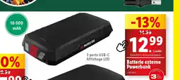Lidl Batterie externe Powerbank offre