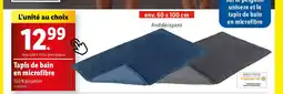 Lidl Tapis de bain en microfibre offre