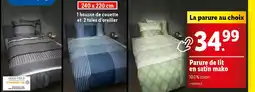 Lidl Parure De Lit En Satin Mako offre
