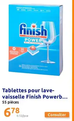 Action Tablettes pour lave- vaisselle Finish Powerb... offre
