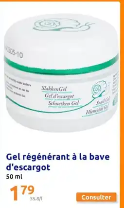 Gel régénérant à la bave d'escargot