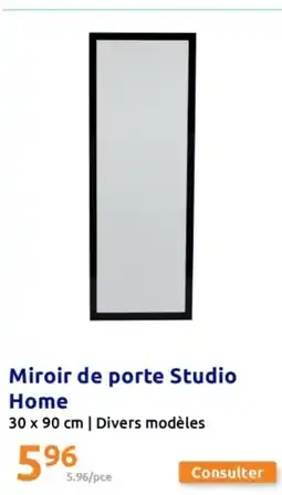 Action Miroir de porte Studio offre