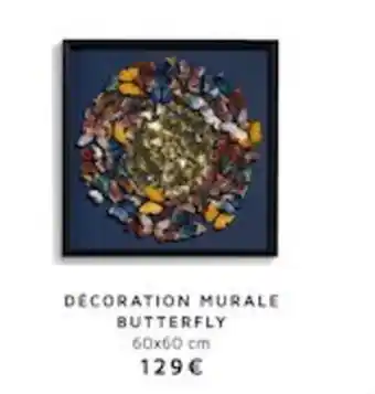 H&H Decoration Murale Butterfly offre