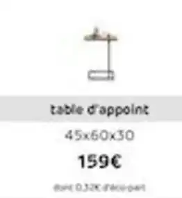 H&H Table d'appoint offre