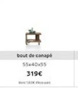 H&H Bout de canapé offre