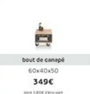 H&H Bout de canapé offre