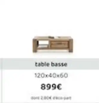 H&H Table basse offre