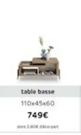 H&H Table basse offre