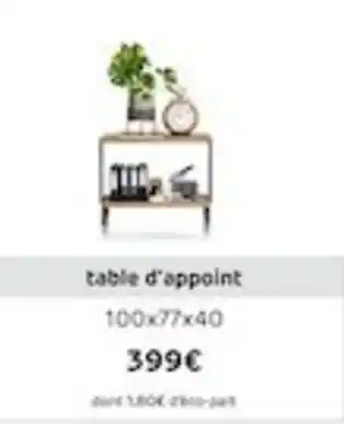 H&H Table d'appoint offre