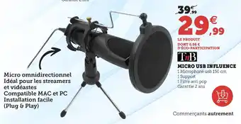 Super U Micro USB Influence offre