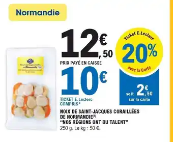 E.Leclerc Noix de Saint-Jacques Coraillées de Normandie offre