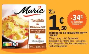 E.Leclerc Tartiflette Au Reblochon AOP offre