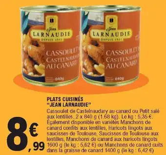 E.Leclerc Plats Cuisinés Jean Larnaudie offre