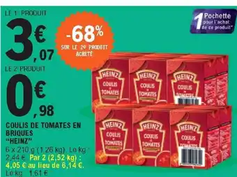 E.Leclerc Coulis de Tomates En Briques offre