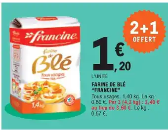 E.Leclerc Farine de Blé offre