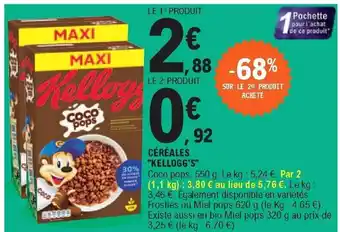 E.Leclerc Céréales Kellogg's offre