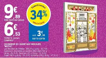 Calendrier de l'Avent Aux Chocolats