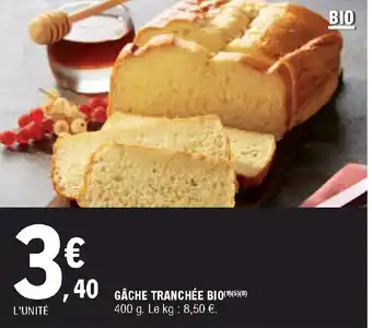 E.Leclerc Gâche Tranchée Bio offre