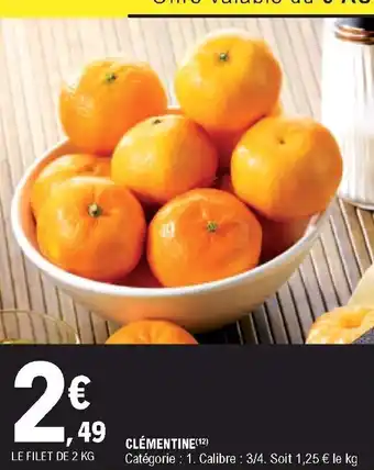 E.Leclerc Clémentine offre