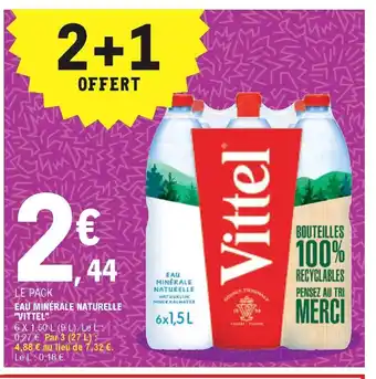 E.Leclerc Eau Minérale Naturelle Vittel offre