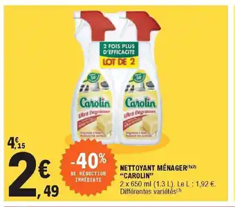 E.Leclerc Nettoyant Ménager Carolin offre