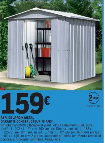 E.Leclerc Abri de Jardin Metal offre