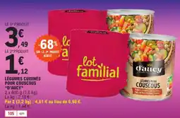 E.Leclerc Légumes cuisinés pour couscous "D'AUCY" offre