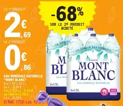 E.Leclerc Eau minérale naturelle "MONT BLANC" offre
