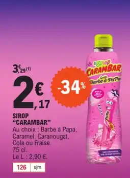 E.Leclerc Sirop "CARAMBAR" offre