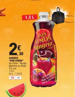 E.Leclerc Sangria "DON SIMON" offre