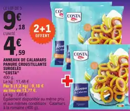 E.Leclerc Anneaux de calamars panure croustillante surgelės "COSTA" offre