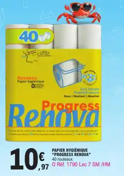 E.Leclerc Papier hygiénique "PROGRESS RENOVA" offre