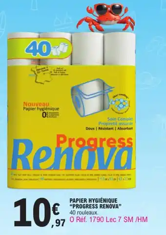 E.Leclerc Papier hygiénique "PROGRESS RENOVA" offre