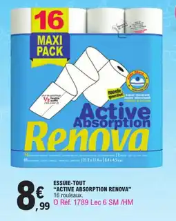 E.Leclerc Essuie-tout "ACTIVE ABSORPTION RENOVA" offre
