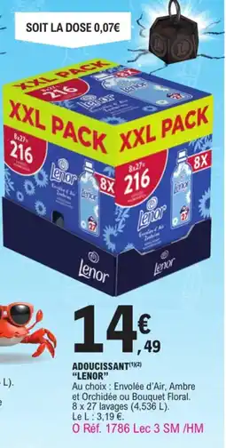 E.Leclerc Adoucissant "LENOR" offre
