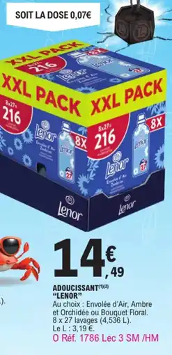 E.Leclerc Adoucissant "LENOR" offre