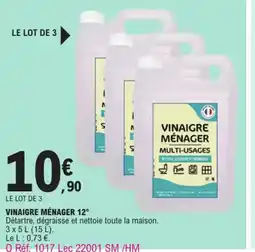 E.Leclerc Vinaigre Ménager 12° offre