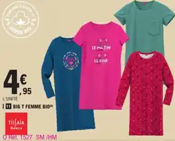 E.Leclerc Big t femme bio offre