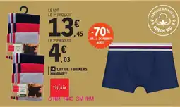 E.Leclerc lot de 3 boxers homme offre