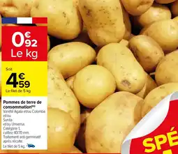 Carrefour Pommes de terre de consommation offre