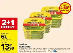 Carrefour Sardines PARMENTIER offre