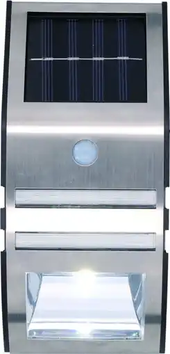 Jardiland Lampe solaire s LED avec capteur de mouvement - acier inoxydable IMPORTDISTRIB offre