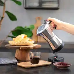Jardiland Cafetière italienne électrique acier 6 tasses offre