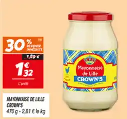 Netto MAYONNAISE DE LILLE CROWN'S offre