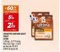 Netto ULTIMA CROQUETTES CHIEN MINI ADULTE POULET offre