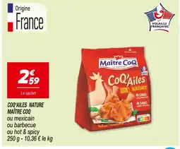 Netto MAÎTRE COQ COQ'AILES NATURE offre
