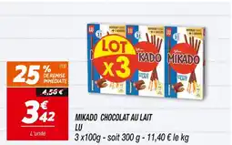 Netto LU MIKADO CHOCOLAT AU LAIT offre