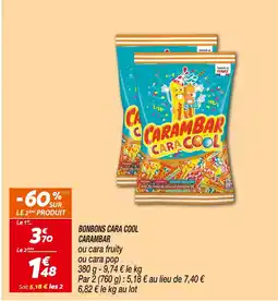 Netto CARAMBAR BONBONS CARA COOL offre
