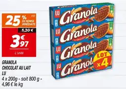 Netto LU GRANOLA CHOCOLAT AU LAIT offre