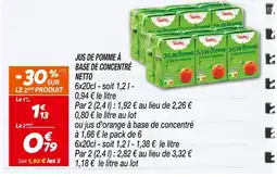 Netto NETTO JUS DE POMME À BASE DE CONCENTRÉ offre